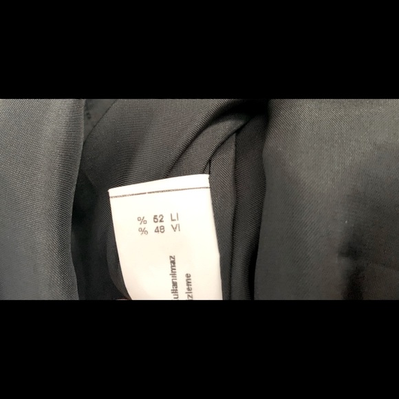 Black shiny linen midi prom party dress sleeveless silver metal chain belt US 10 - Picture 10 of 16